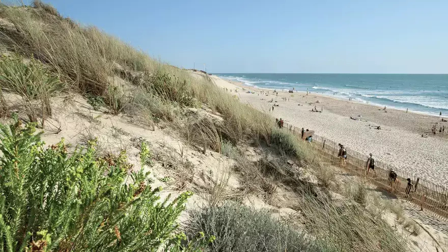 Plage de Carcans dans les Landes