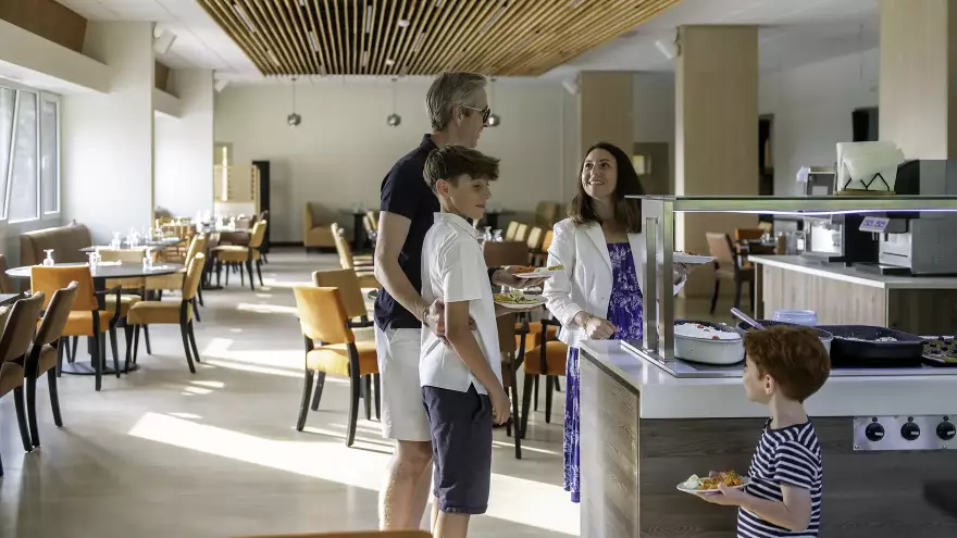 Buffet restauration en famille
