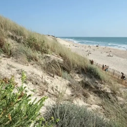 Plage de Carcans dans les Landes