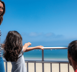 Vue mer depuis hébergement