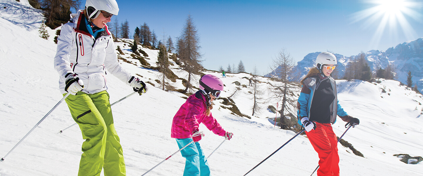 Famille au ski