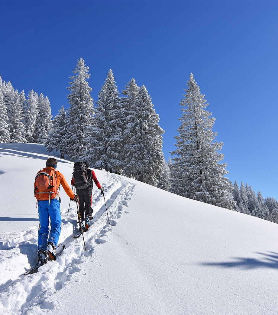 Activités ski de fond en couple